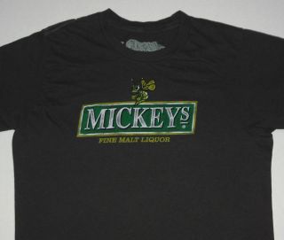 Brew City Mickeys Fine Malt Liquor Logo T Shirt Tee S Beer