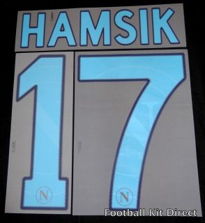 Napoli Hamsik 17 2011/12 Serie A Football Shirt Name Set Away & Third