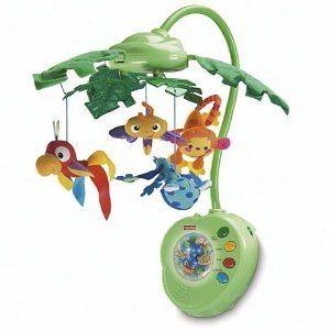   Price Rainforest Peek A Boo Leaves Musical Mobile  Excellent Condition