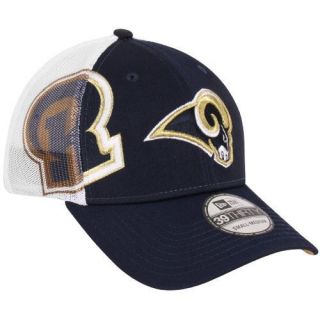 New Era St. Louis Rams QB Sneak 39THIRTY Flex Hat   Navy Blue/White