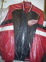 NHL DETROIT RED WINGS G111 LEATHER JACKET Brand New