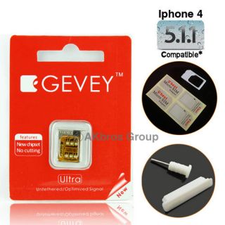 Gevey Ultra Multi Network Unlocks  for iPhone 4 F981 Chip iOS 5.1.1/5 