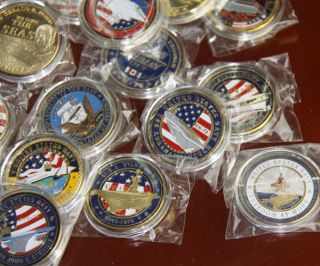   Different U.S Navy Aircraft Carrier / Military Challenge Coins /S536