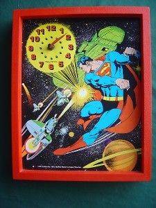 1978 SUPERMAN DC COMICS CHILDRENS NEW HAVEN WALL CLOCK