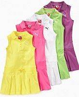 PUMA NWT Girls Polo Tennis Dress Pique Sleveless 2 2T L 12 14 XL 16