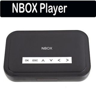NBOX HD TV SD Card Flash Hard Drive Disk Media Player Divx NEW BLACK