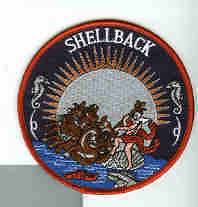 SHELLBACK US NAVY SHIP SQUADRON CROSSING THE EQUATOR CRUISE PATCH
