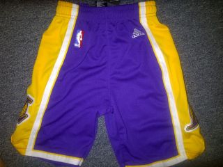 LA Lakers Away Shorts Swingman AUTHENTIC Large 14 16 P