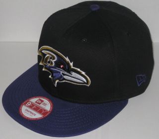 Baltimore Ravens New Era NFL Snapback Hat 9 Fifty Adjustable Purple 