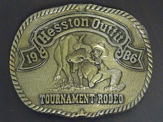   1986 Tournament Rodeo Cowboy PRCA Buckle, New in Orig Pkg, Steer