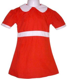 Little Orphan Annie Red Dress Costume Child S M L XL NIP