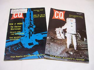 CQ Radio Amateurs Magazines, 69 & 72; Neil Armstrong, Electron 