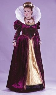 QUEEN ELIZABETH COSTUME VELVET GOWN DRESS CROWN FW1064