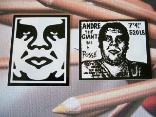 Obey OG Andre the Giant Posse Sticker kidrobot dunny graffiti
