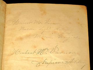 CONFEDERATE Signed SGT VARNER 1854 Civil War ANTEBELLUM South MACON GA 