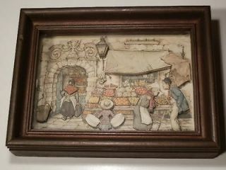 ANTON PIECK 3D ART PICTURE IN SHADOW BOX FRAME VERY NICE