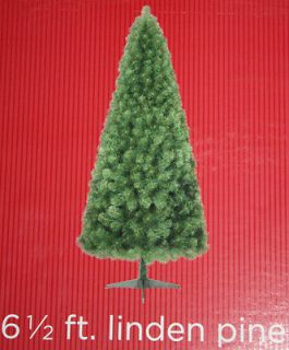   Linden Pine Christmas Tree 490 Tips Plastic Stand Hinged Construction