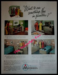 VTG April 1947 Magazine Advertisement/ Print Ad~MENGEL Permanized 
