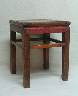 Elegant Chinese Old Wooden Stool End Table Stand DE0709