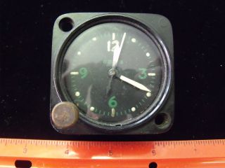 ESTATE VINTAGE ANTIQUE AMERICAN WALTHAM 8 DAY MILITARY CLOCK WORKING 