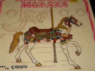 CAROUSEL HORSES /6 CHARTS/FROM 6 ANTIQUE CARVINGS/BOOK 91/KOUNT ON 