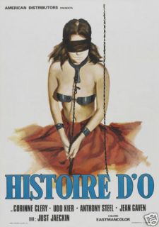 Histoire dO Corinne Clery vintage movie poster