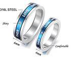   RINGS LOVERS STAINLESS WEDDING ENGAGEMENT ANNIVERSARY BANDS