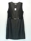 Calvin Klein Woman Colorblock Zip Front Dress Jumper Black Gray 16W 1X 
