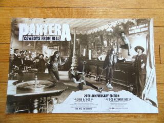 PANTERA cowboys from hell Promotional POSTER collectible 11 x 17