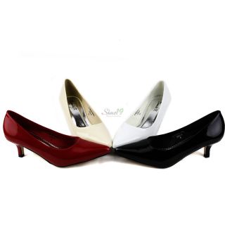 Sexy Faux Patent Leather Stiletto High Heel Pumps Pointy Toe Classic 