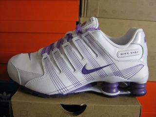 NIKE GIRLS SHOX NZ 2.0 (GS) WHITE VIOLET 428625 102