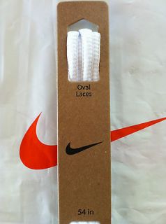 Authentic Nike 54 Inch Oval White Shoelaces