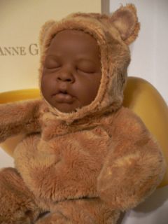 Anne Geddes~Baby AFRICAN BEAR~PLUSH DOLL+Egg~RARE~​NEW