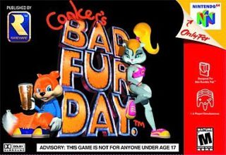 Nintendo 64 Conkers Bad Fur Day in Video Games