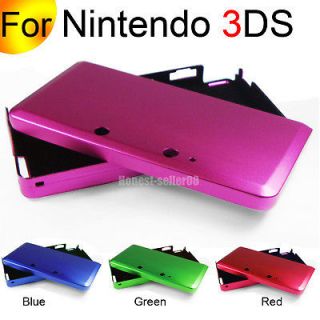 For Nintendo 3DS Purple Aluminum Metal Hard Shell Case Cover Box