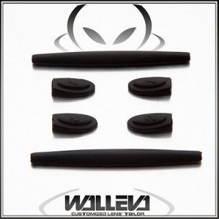 New Walleva Black Ear socks/Earsocks Temple Shocks For Oakley Mars