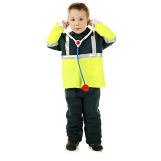 yrs (S) Paramedic Uniform Fancy Dress Up Suit Outfit Kids 