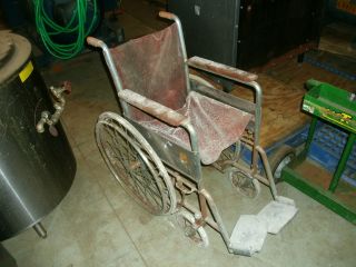 Vintage Wheel Chair from the Former Norwich State Hospital, Preston 