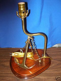 Decorative Nautical Maritime Anchor Electric Table Lamp