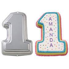   ONE CAKE PAN Babys First Birthday Party Sports Number Celebration Mold