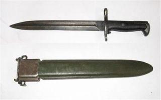 Original M1905E1 Bayonet with Scabbard spear point blade