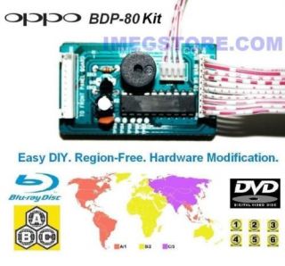 OPPO BDP 80 Blu ray Player Region Free Modification Kit