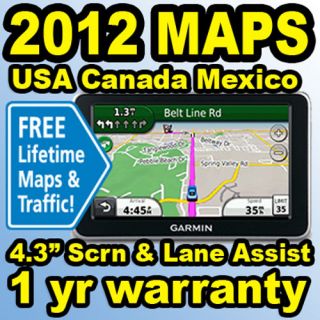 Garmin Nuvi 2360LMT 4.3 GPS Navigator Lifetime Traffic Maps USA 