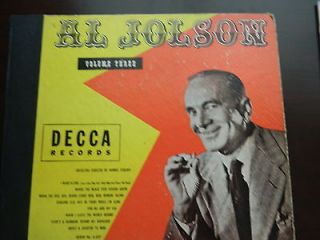 al jolson records in Records