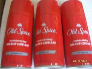 Old Spice moisturizing SHAVE CREAM original 11oz. (3 pack)