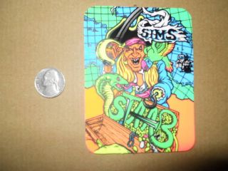 NOS Sims Kevin Staab Old School Skateboard Sticker Rare