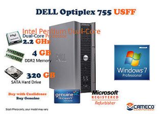 Dell optiplex 755 Dual Core Windows 7 Professional USFF Computer 