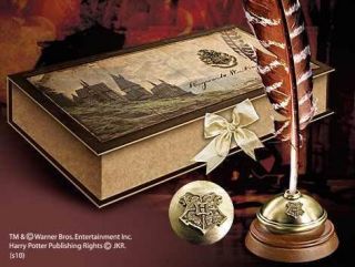 Harry Potter Hogwarts Writing Quill and Display Set Noble Gift