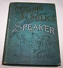 1893 HB BOOK YOUNG FOLKS SPEAKER RECITAT​IONS STORIES M.​