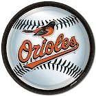   Orioles MLB baseball birthday party paper plates 9 18 count Large